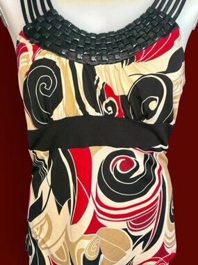 Vintage CKW (Crew Knitwear) abstract strappy tank top